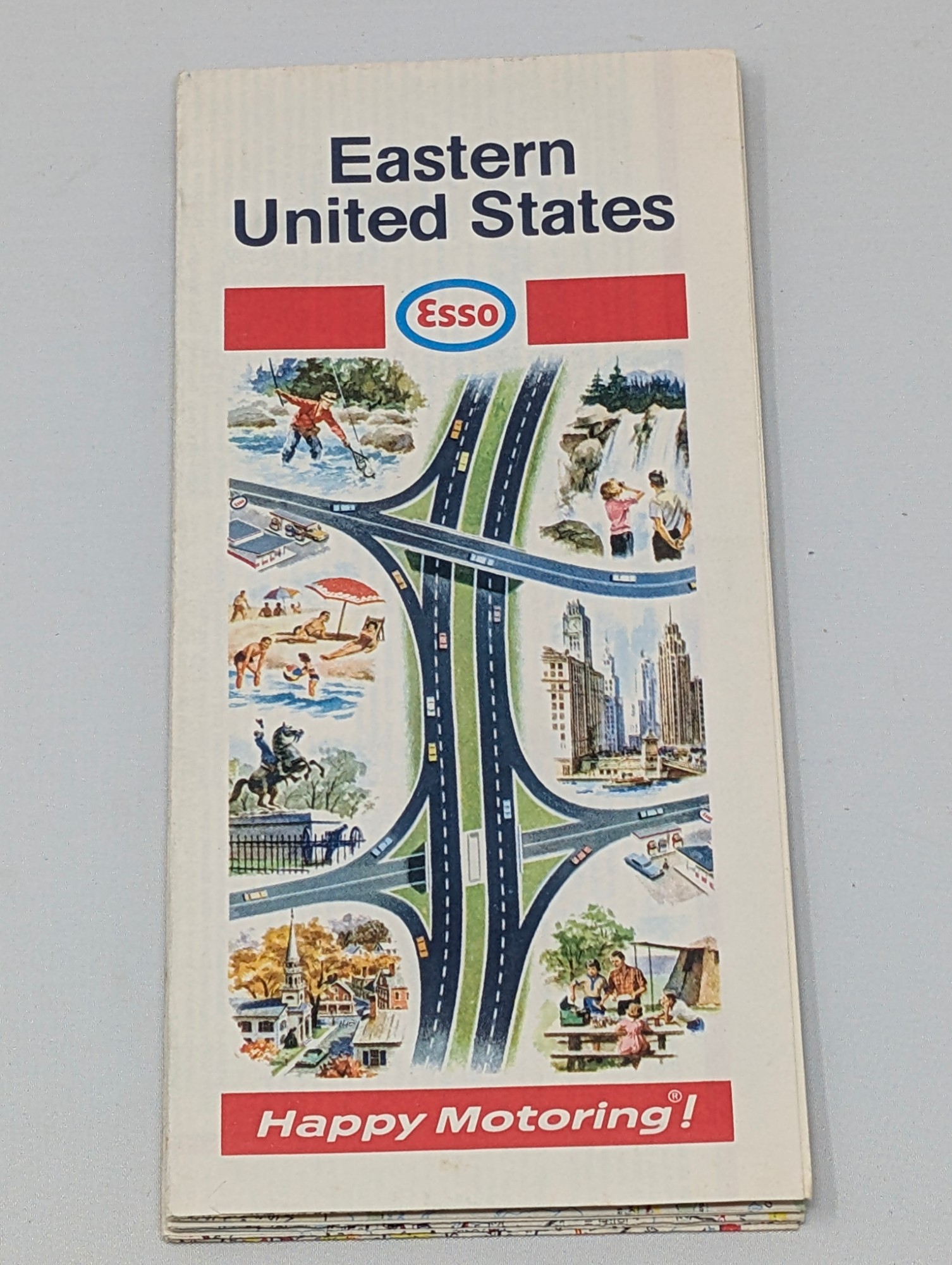 1960 Esso Eastern United States Road Map — vintage relic from Dedstok Relics