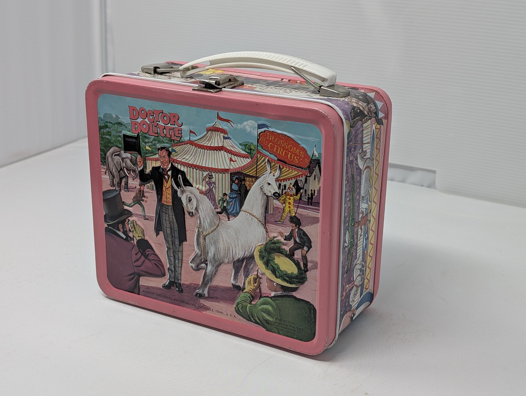 1967 Aladdin Doctor Dolittle Metal Lunch Box — vintage relic from Dedstok Relics