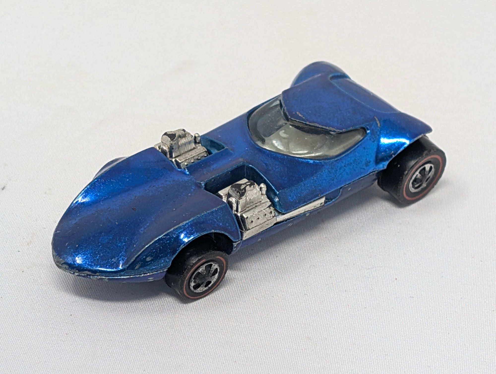1969 Hot Wheels Redline Twin Mill — Spectraflame Blue — vintage relic from Dedstok Relics