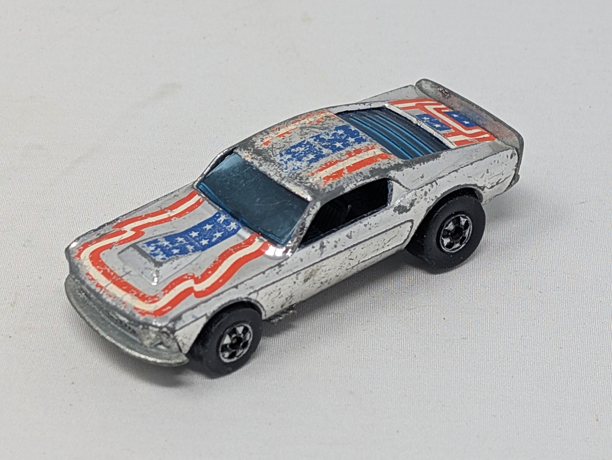 1977 Hot Wheels Mustang Stocker — Stars & Stripes — vintage relic from Dedstok Relics