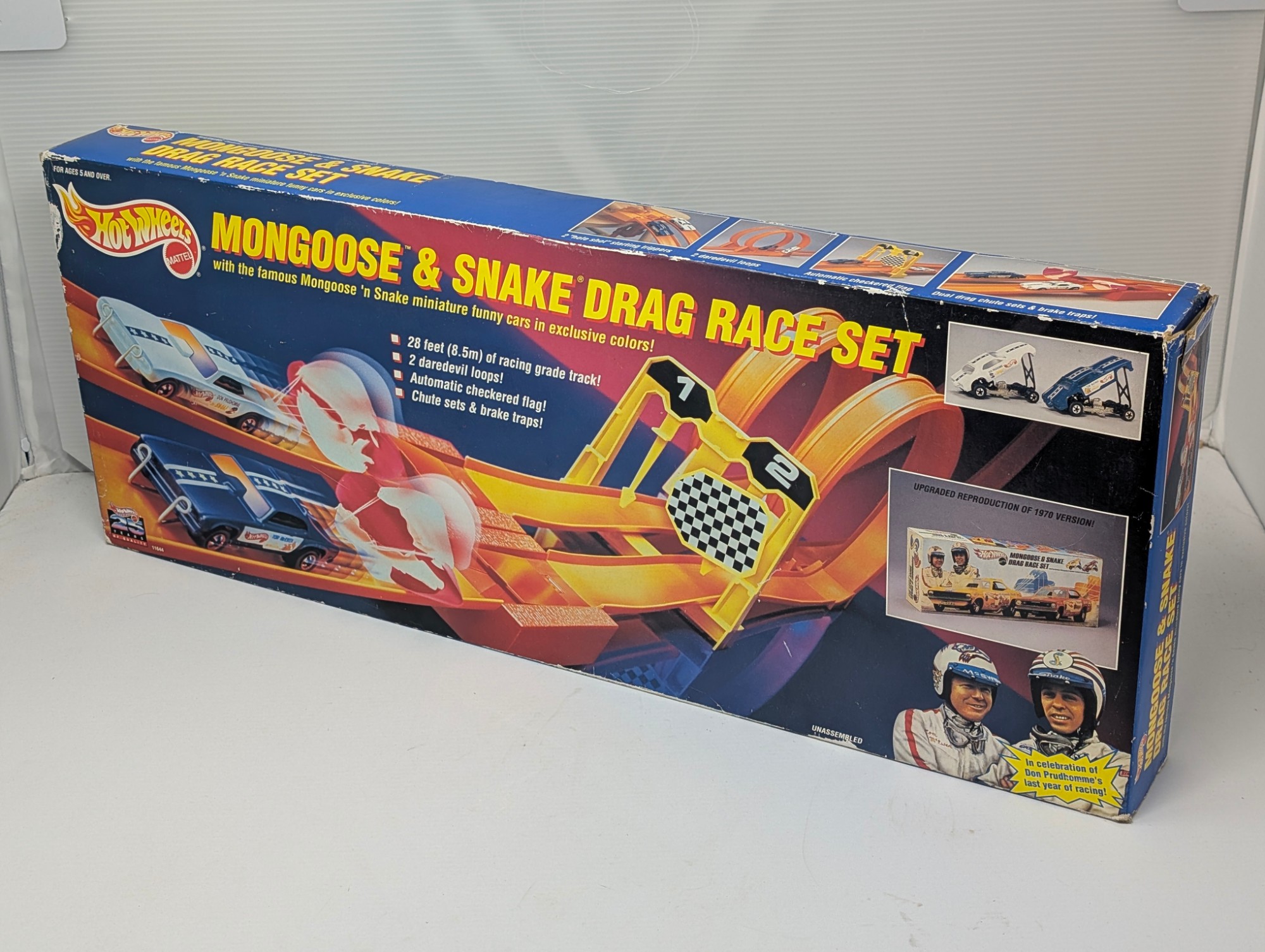 1994 Hot Wheels Mongoose & Snake Drag Race Set — vintage relic from Dedstok Relics