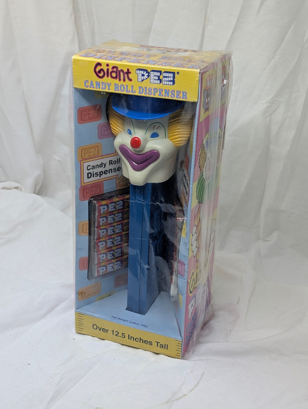 1999 Giant PEZ Clown Candy Roll Dispenser – 12.5" Boxed — vintage relic from Dedstok Relics