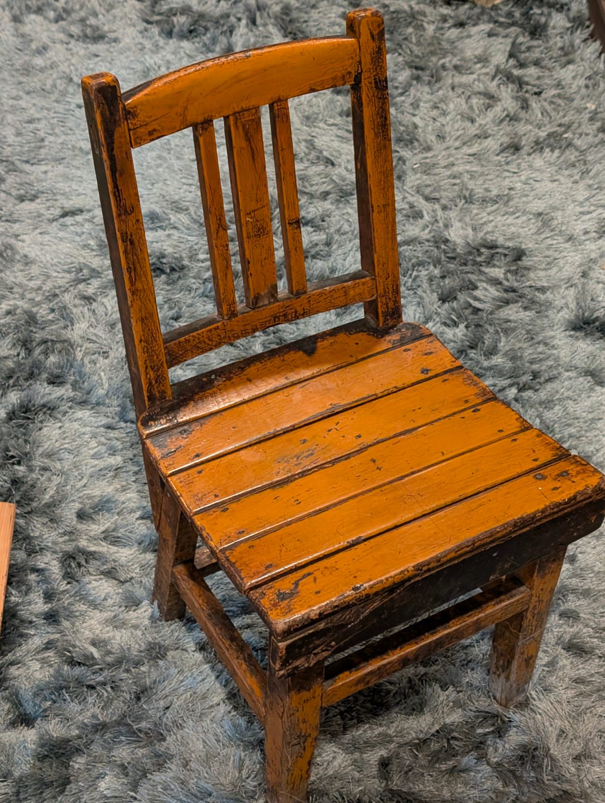 Antique / Vintage Child's Wooden Chair — Heavy Patina — vintage relic from Dedstok Relics
