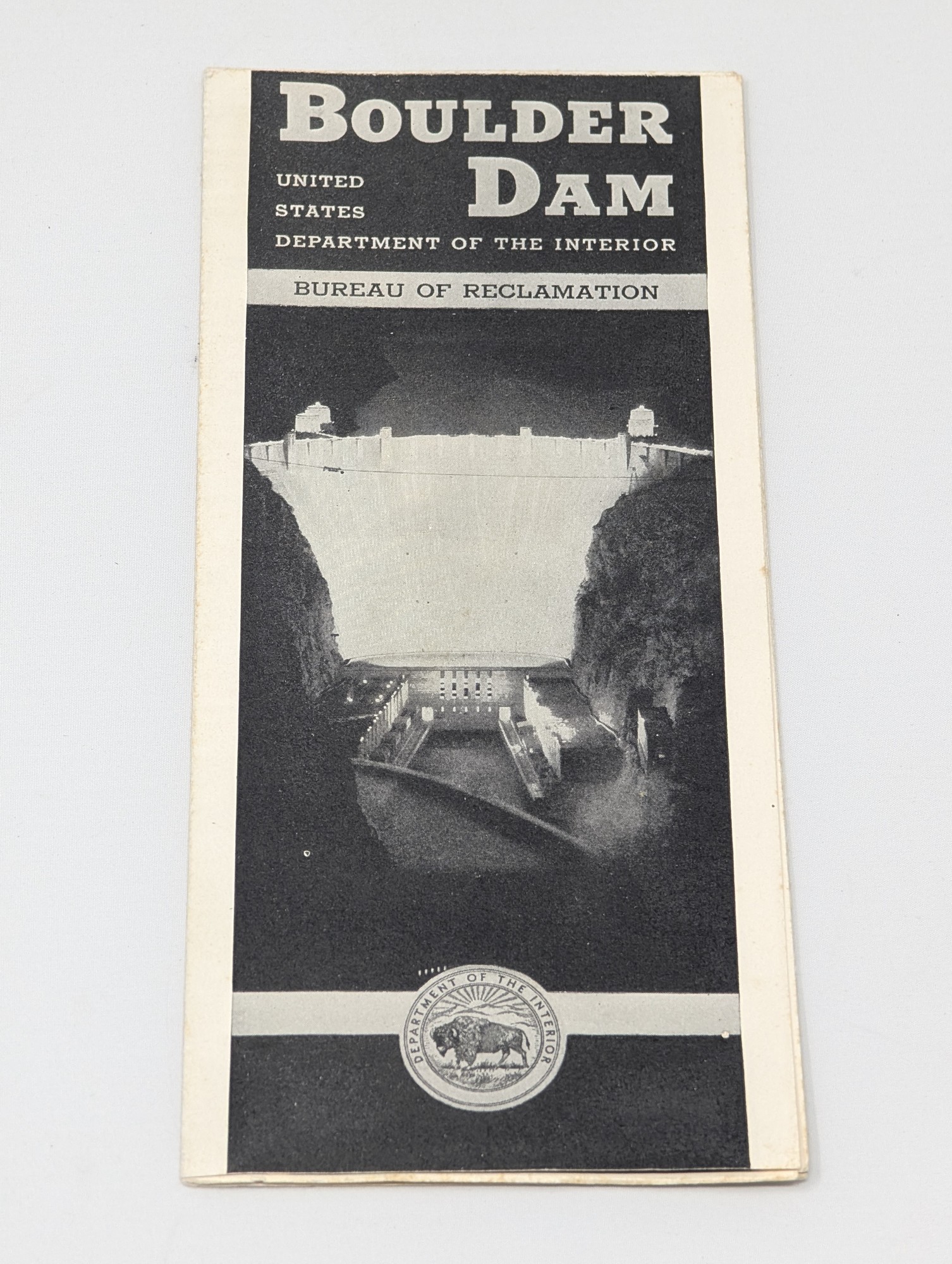 c.1939 Boulder Dam Bureau of Reclamation Souvenir Brochure — vintage relic from Dedstok Relics