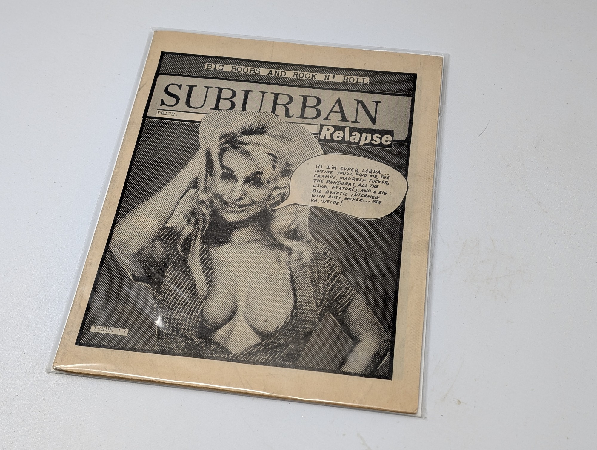 July 1985 Suburban Relapse Punk Fanzine Issue #13 — vintage relic from Dedstok Relics