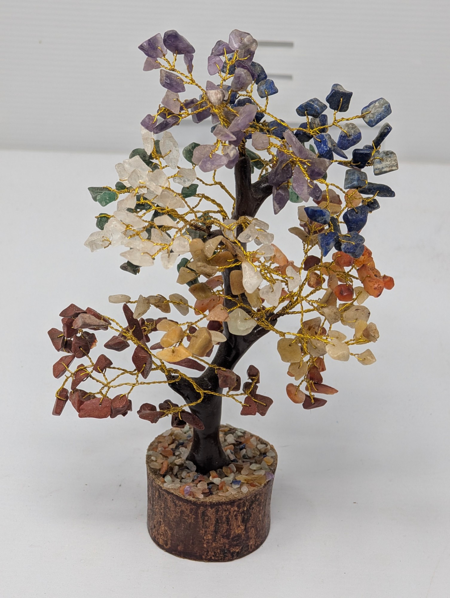Multicolor Gemstone Chip Tree Sculpture — vintage relic from Dedstok Relics
