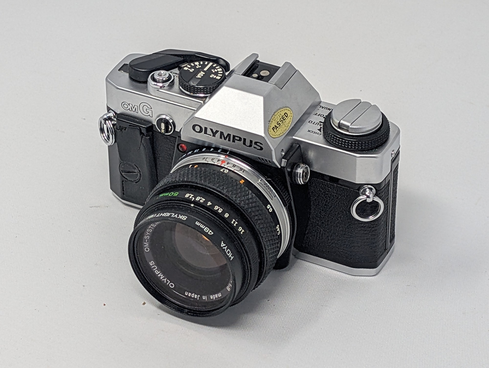 Olympus OM-G 35mm SLR with Zuiko 50mm f/1.8 Lens — vintage relic from Dedstok Relics