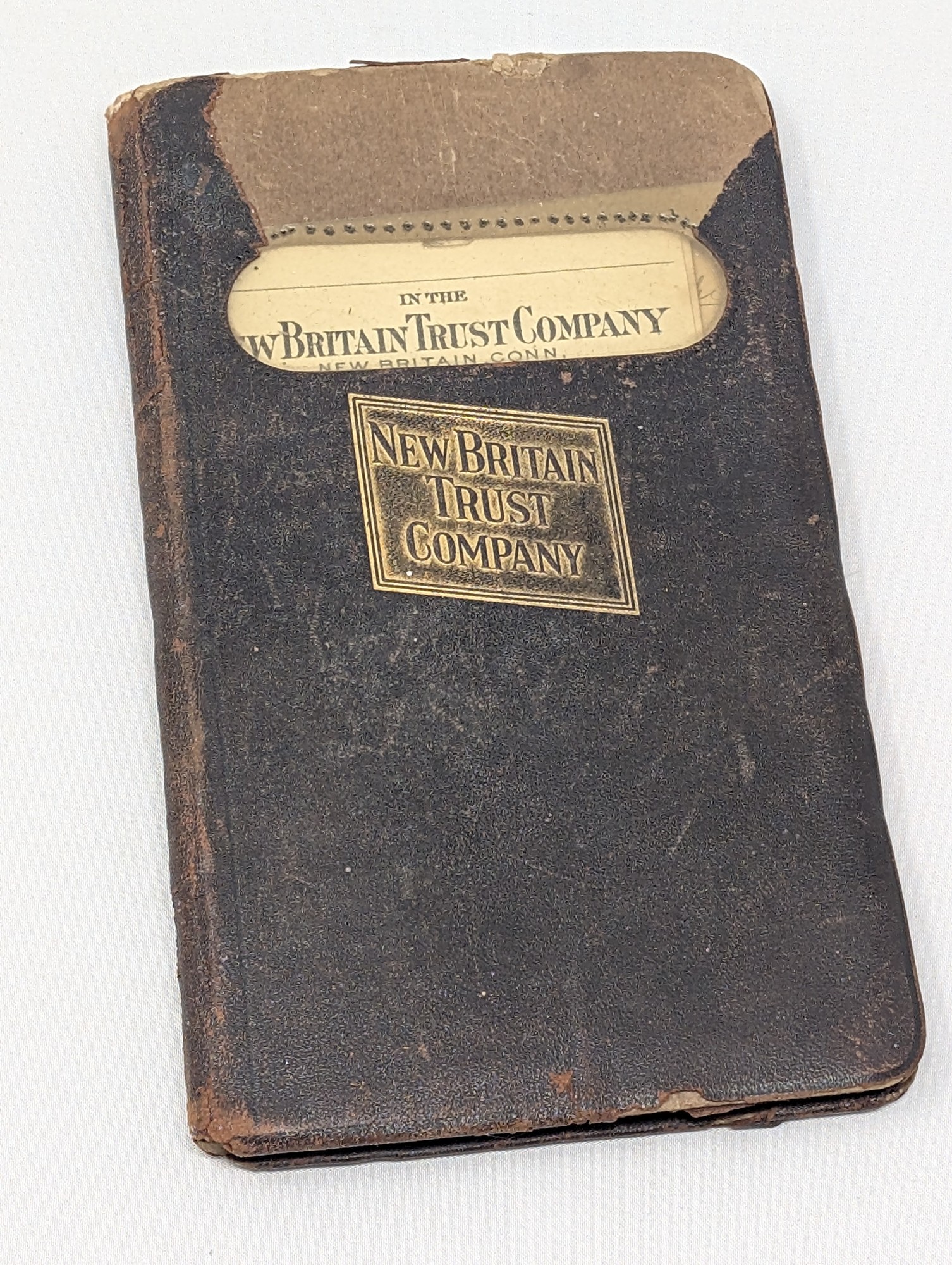 c.1910s New Britain Trust Company Deposit Book — vintage relic from Dedstok Relics