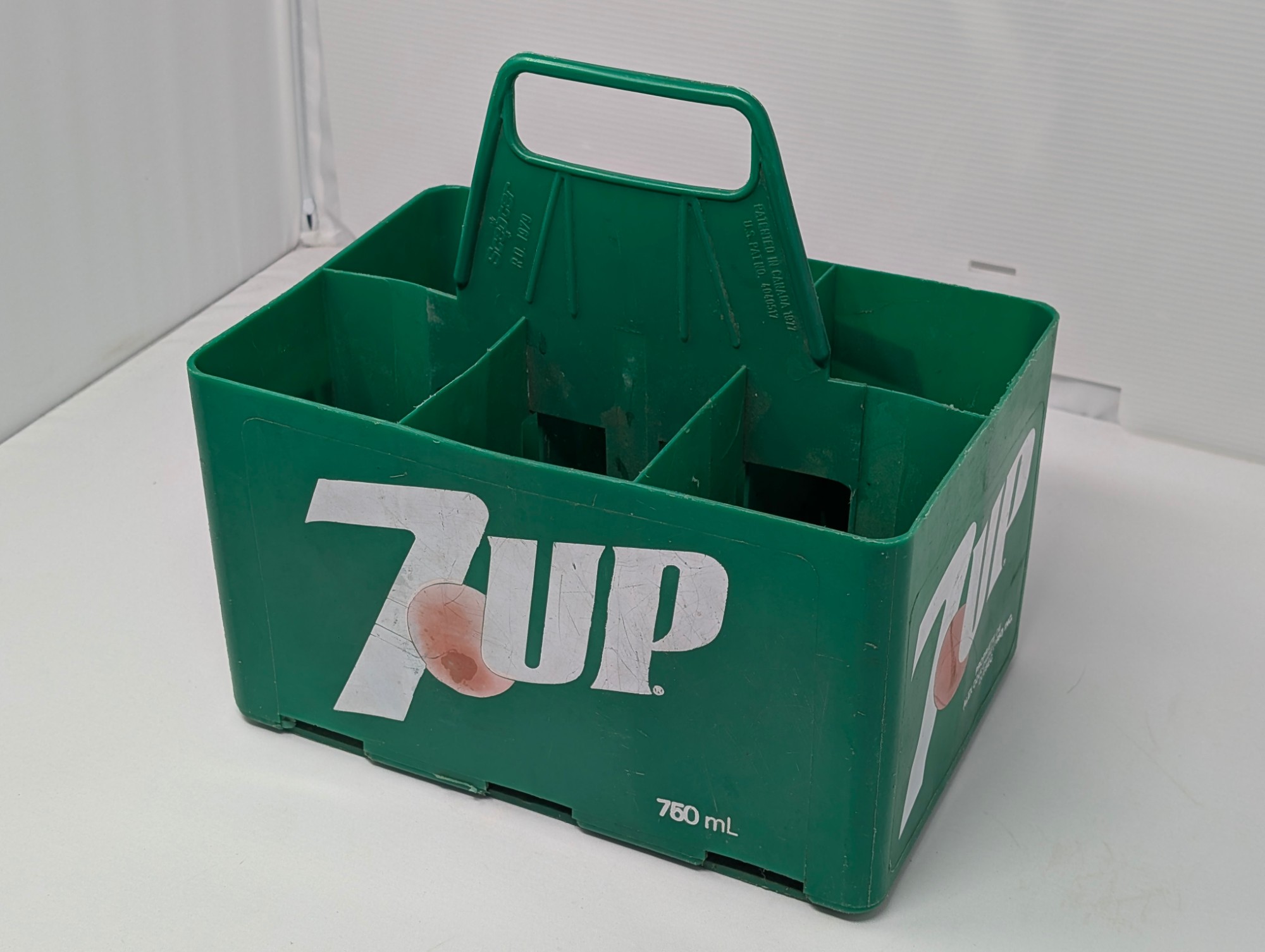 Vintage 7UP Six-Bottle Plastic Carrier — vintage relic from Dedstok Relics