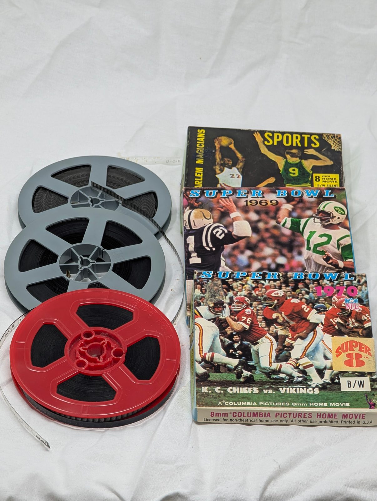 Vintage 8mm Sports Film Lot — Super Bowl 1969 1970 Harlem Magicians — vintage relic from Dedstok Relics