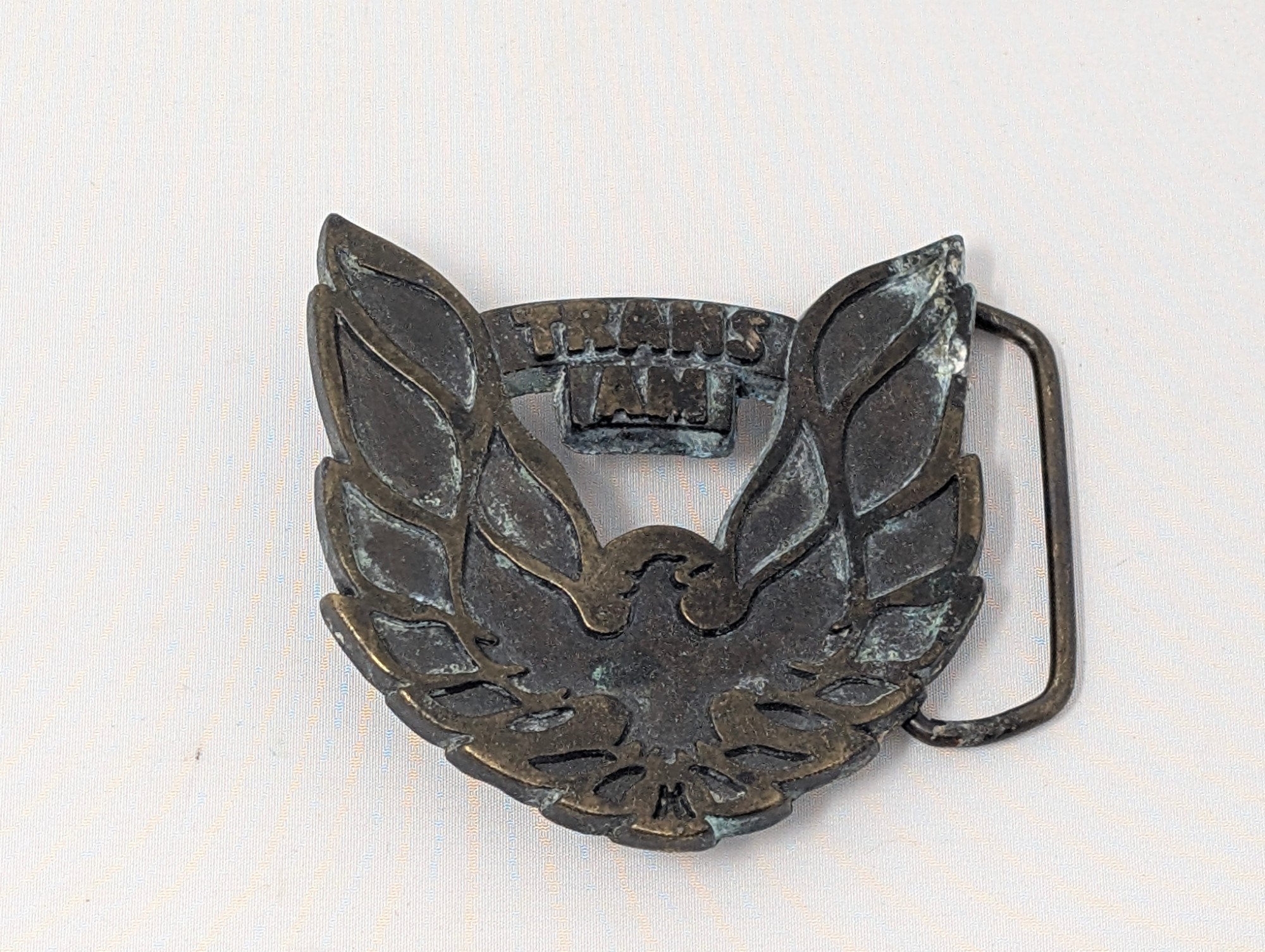 Vintage BBB Pontiac Trans Am Cutout Brass Belt Buckle — vintage relic from Dedstok Relics