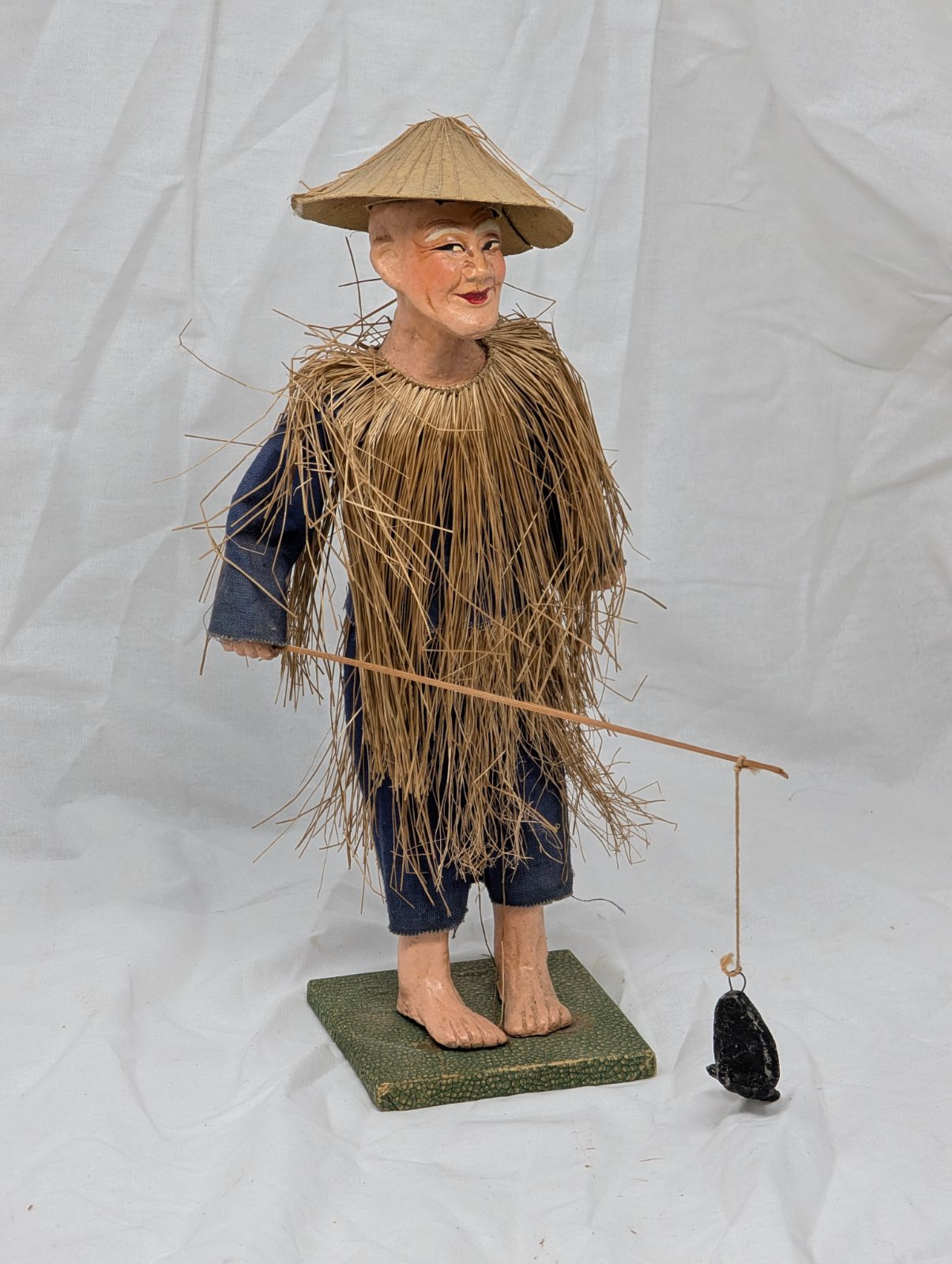 Vintage Fisherman Figure with Fishing Rod — vintage relic from Dedstok Relics