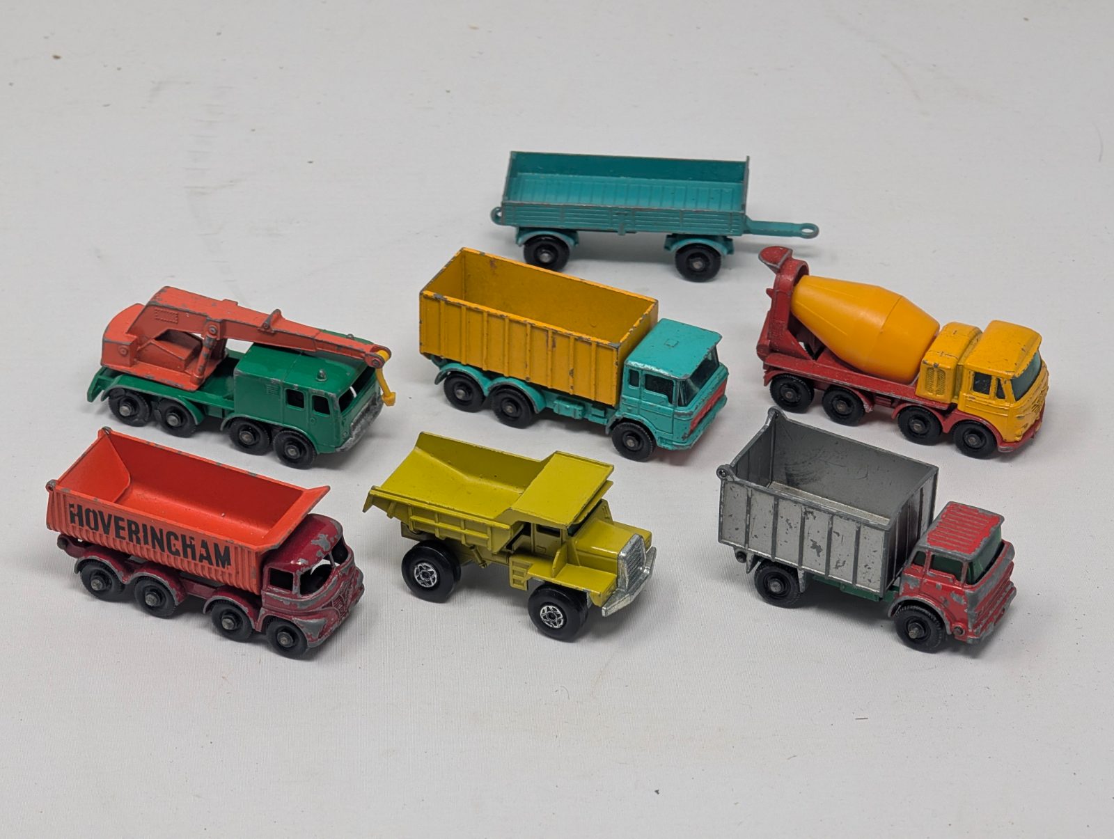 Vintage Matchbox Lesney Construction Vehicle Lot of 7 — vintage relic from Dedstok Relics