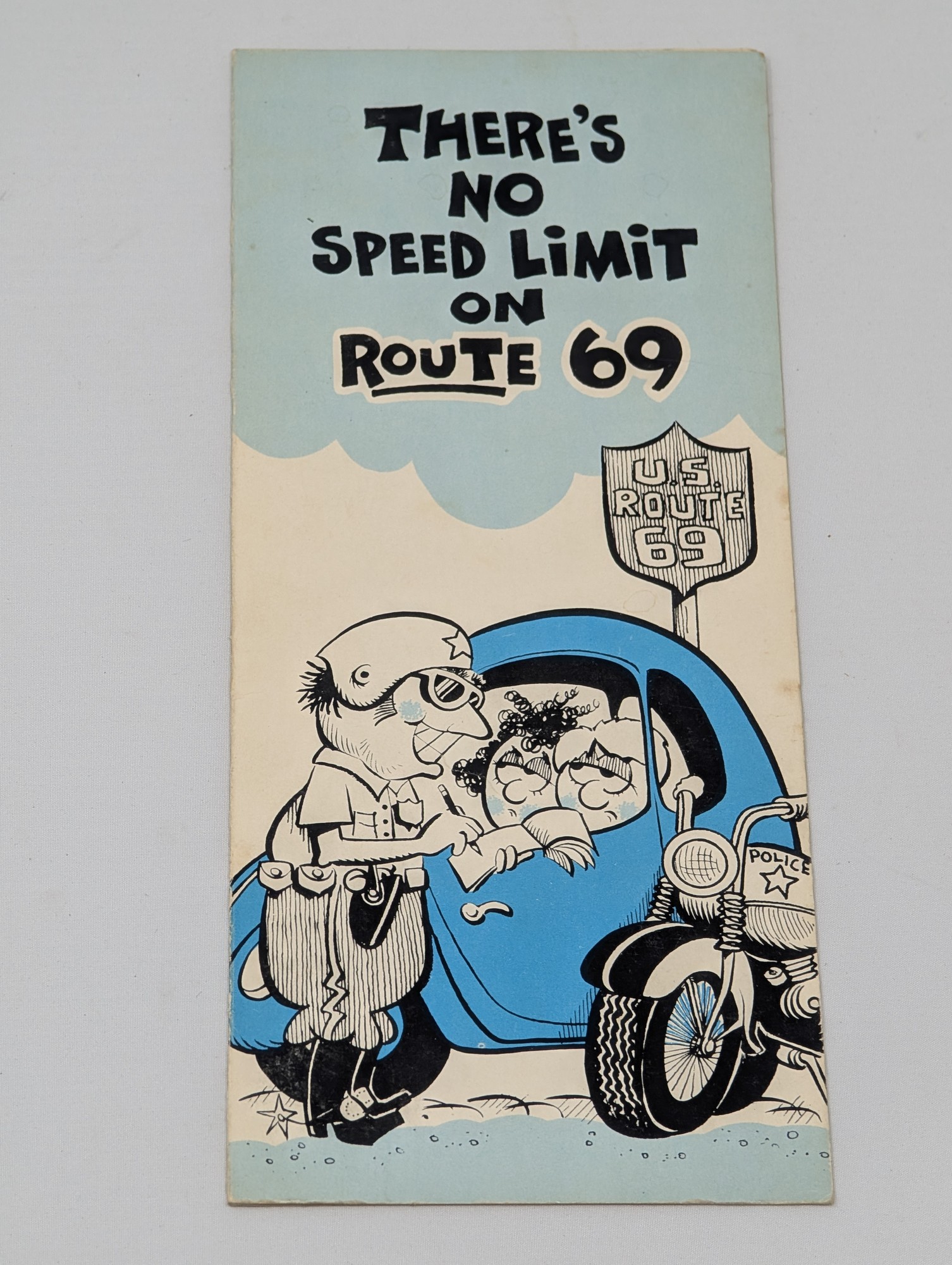 Vintage “No Speed Limit on Route 69” Risqué Novelty Card — vintage relic from Dedstok Relics