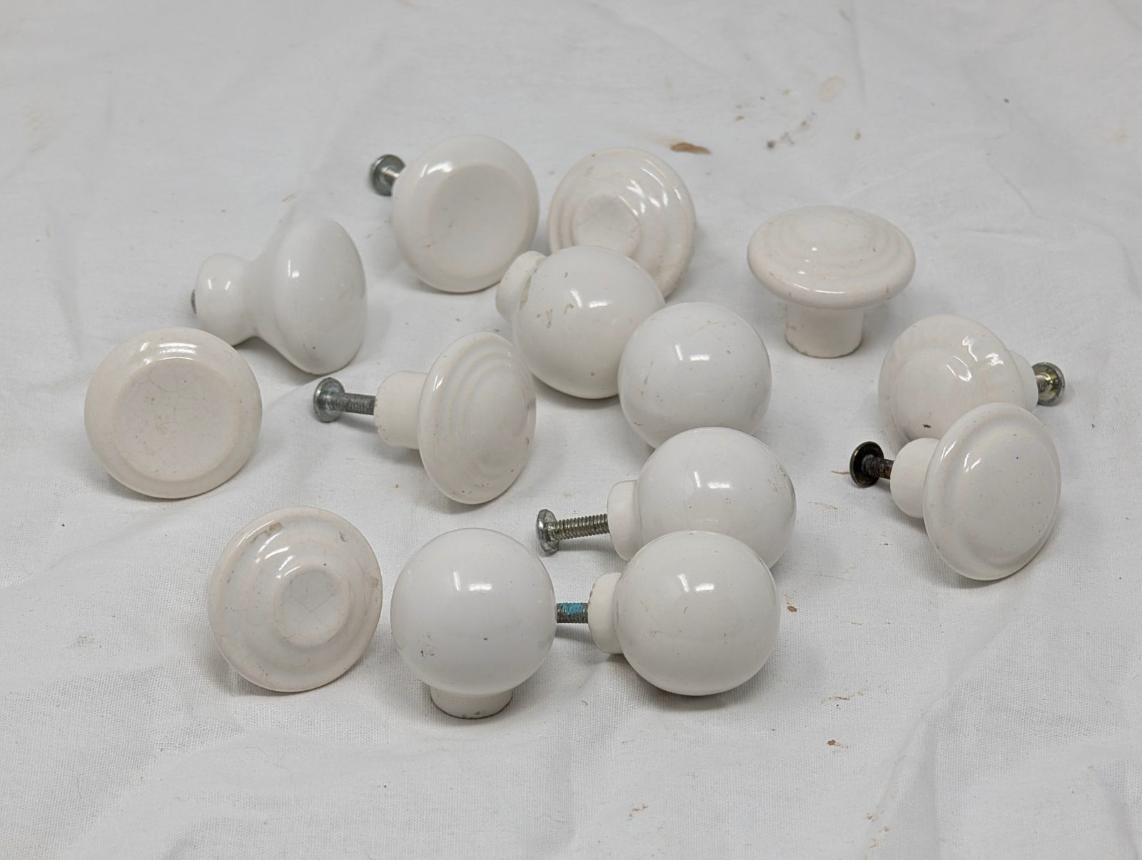 Vintage Porcelain / Ceramic Cabinet Knobs — Assorted — vintage relic from Dedstok Relics