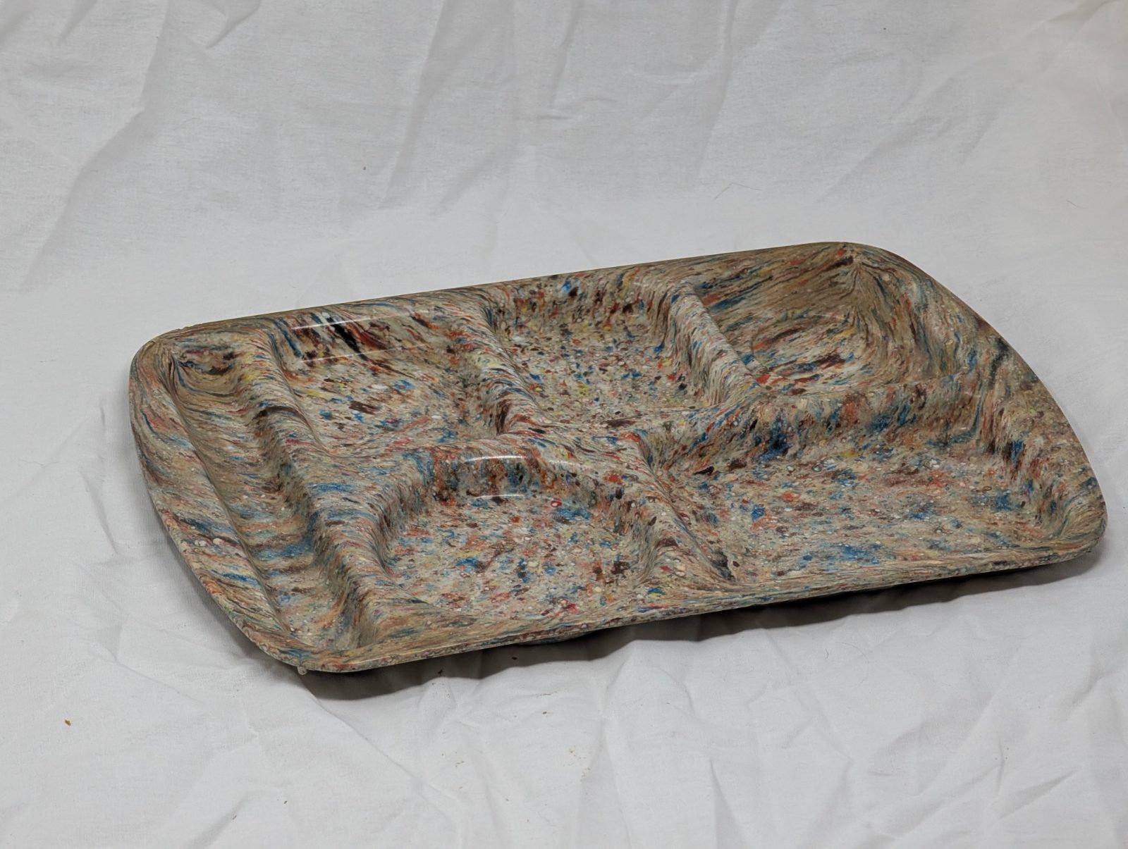 Vintage Prolon Ware Confetti Cafeteria Lunch Tray — vintage relic from Dedstok Relics