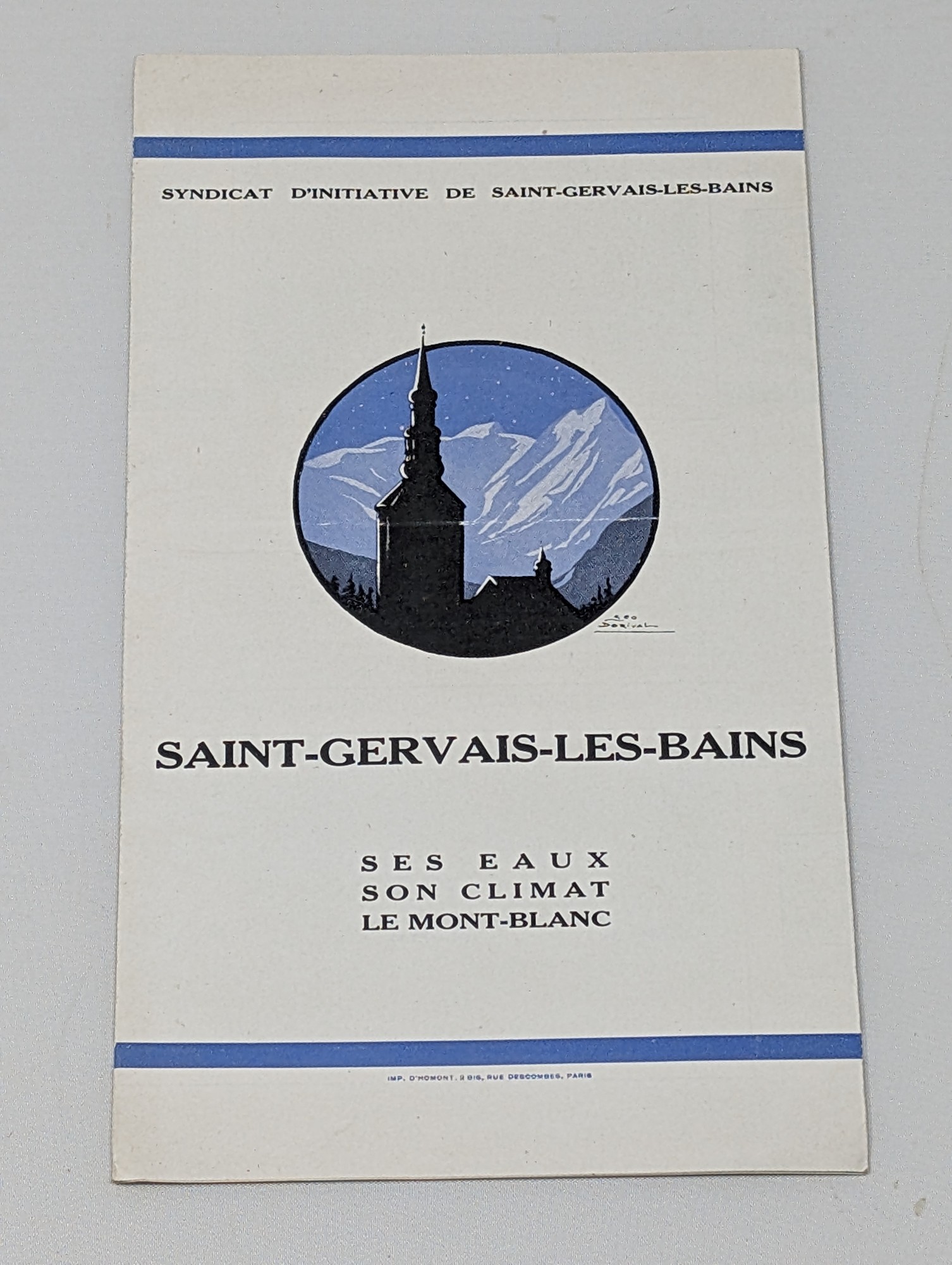 Vintage Saint-Gervais-les-Bains Mont-Blanc Thermal Resort Brochure — vintage relic from Dedstok Relics