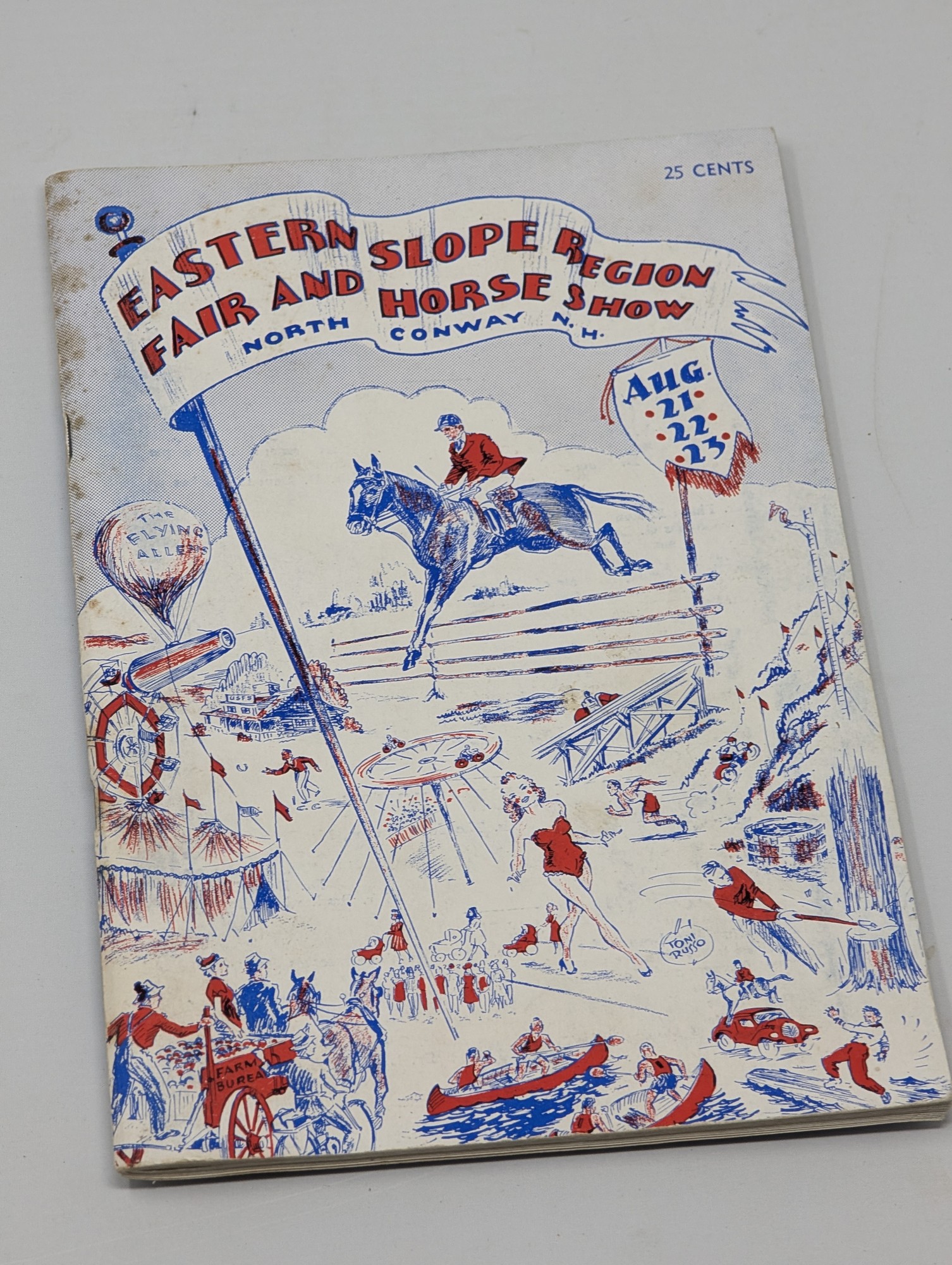 1941 Eastern Slope Region Fair & Horse Show Program — North Conway NH — vintage relic from Dedstok Relics