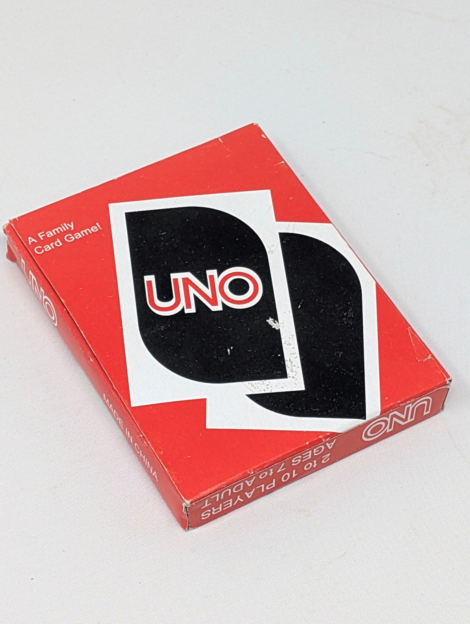Vintage UNO "A Family Card Game" Red Box — vintage relic from Dedstok Relics
