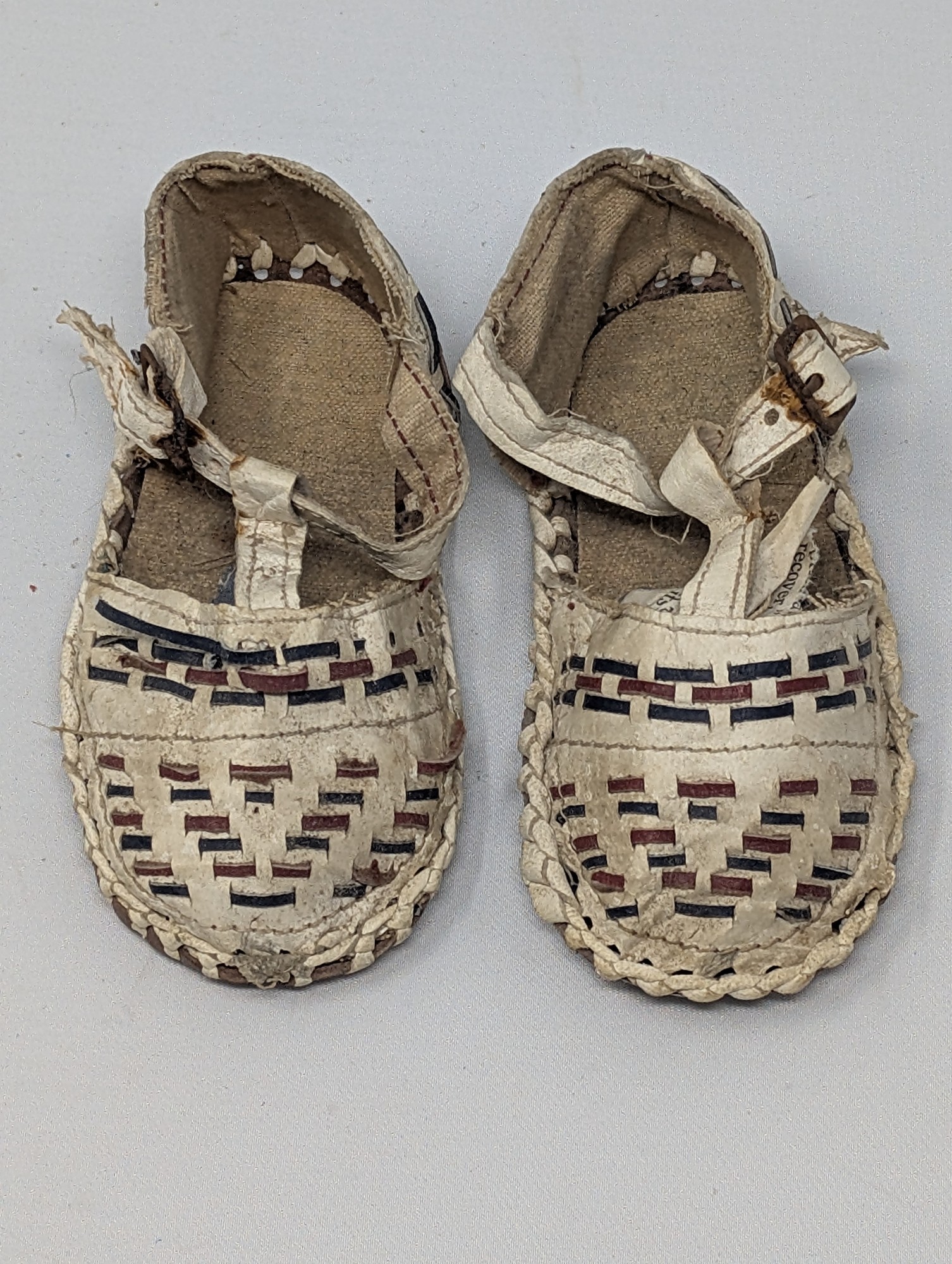 Vintage Woven Leather Toddler Sandals — vintage relic from Dedstok Relics